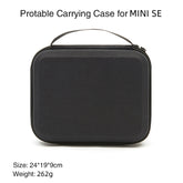 Estuche rígido de nailon a prueba de golpes para DJI Mavic Mini SE, para DJI Mini SE, negro + forro rojo, para DJI Mini SE, negro + forro negro